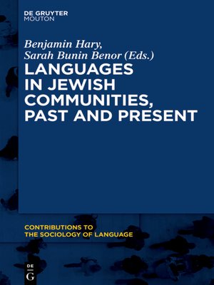 cover image of Languages in Jewish Communities, Past and Present